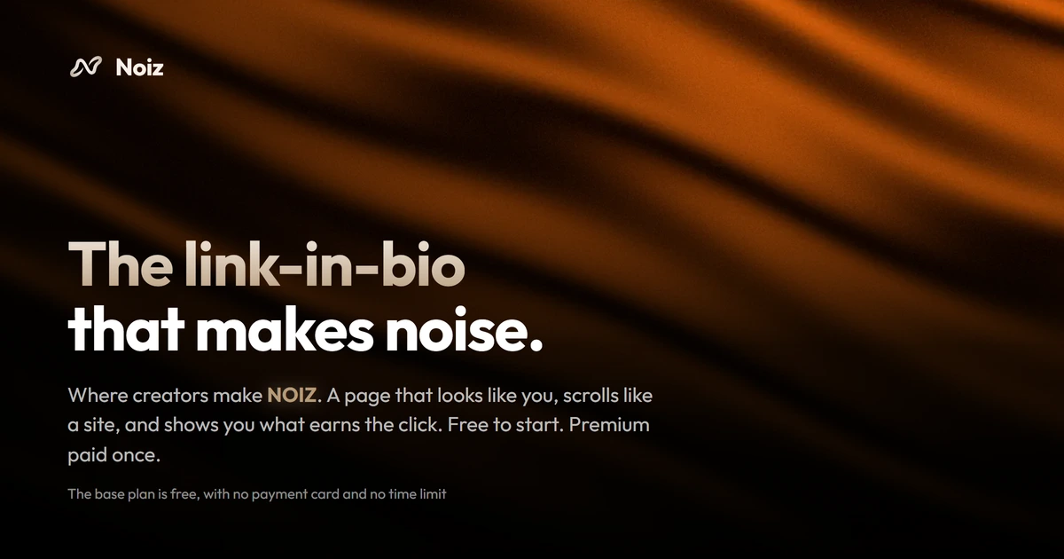 I got tired of link-in-bio pages all looking the same, so I built one with moving backgrounds
